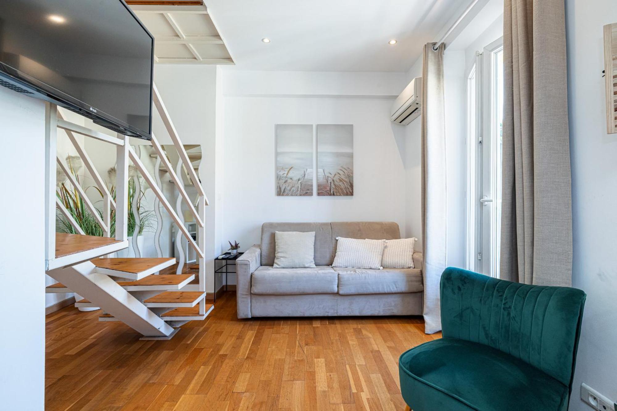尼斯Massena Street - 1 Bdr Duplex With Ac & Parking公寓 外观 照片
