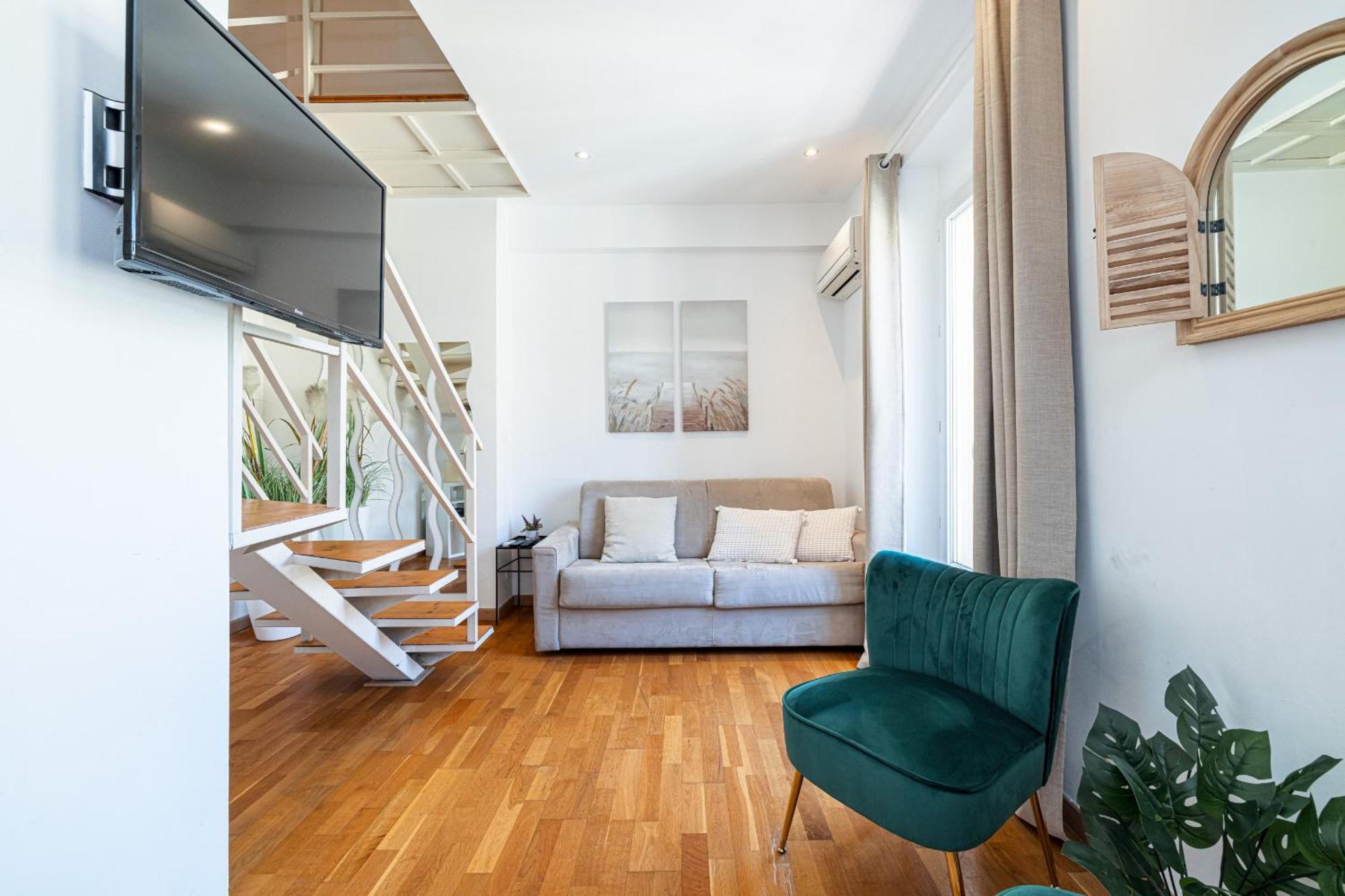 尼斯Massena Street - 1 Bdr Duplex With Ac & Parking公寓 外观 照片