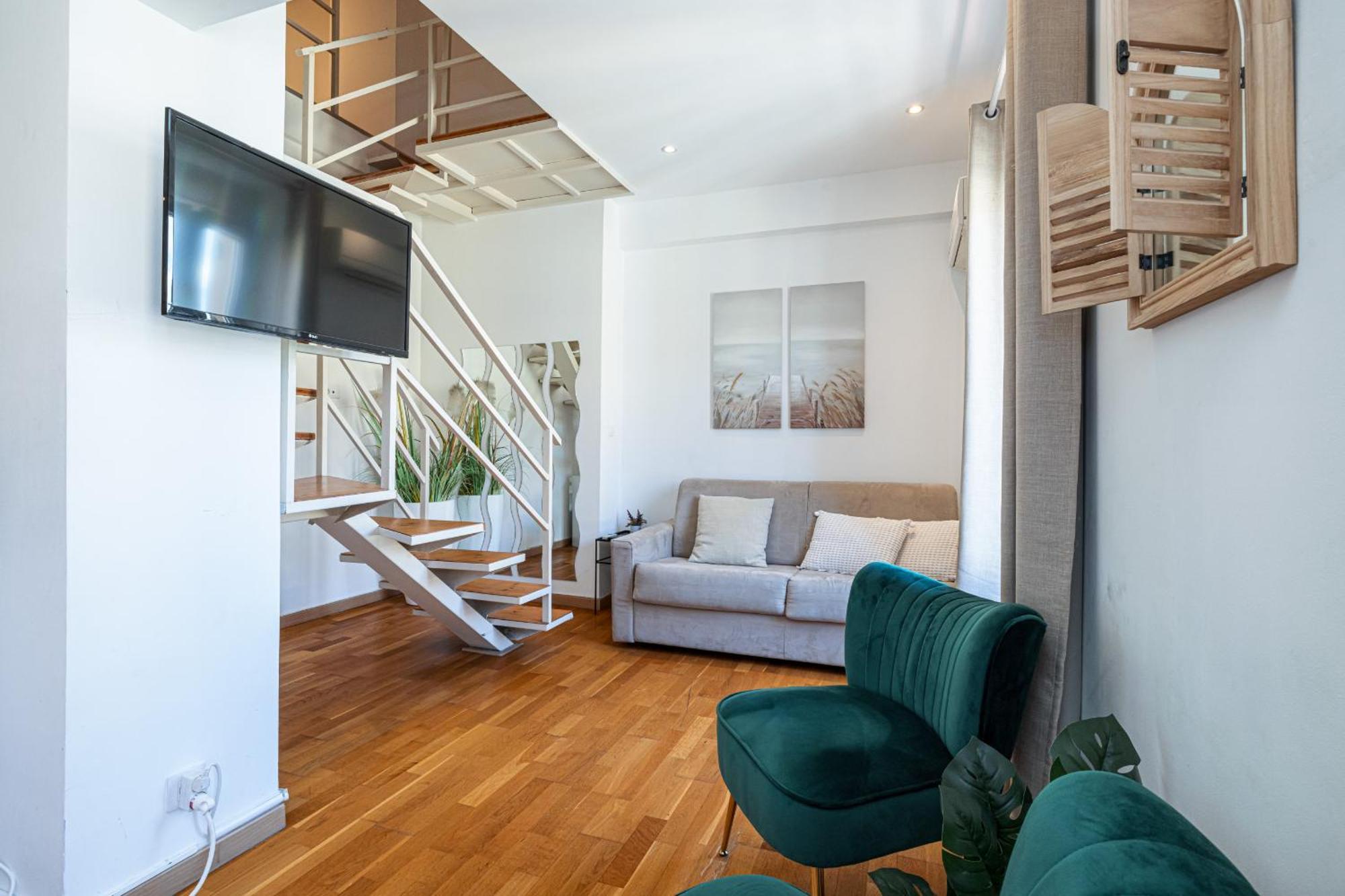 尼斯Massena Street - 1 Bdr Duplex With Ac & Parking公寓 外观 照片