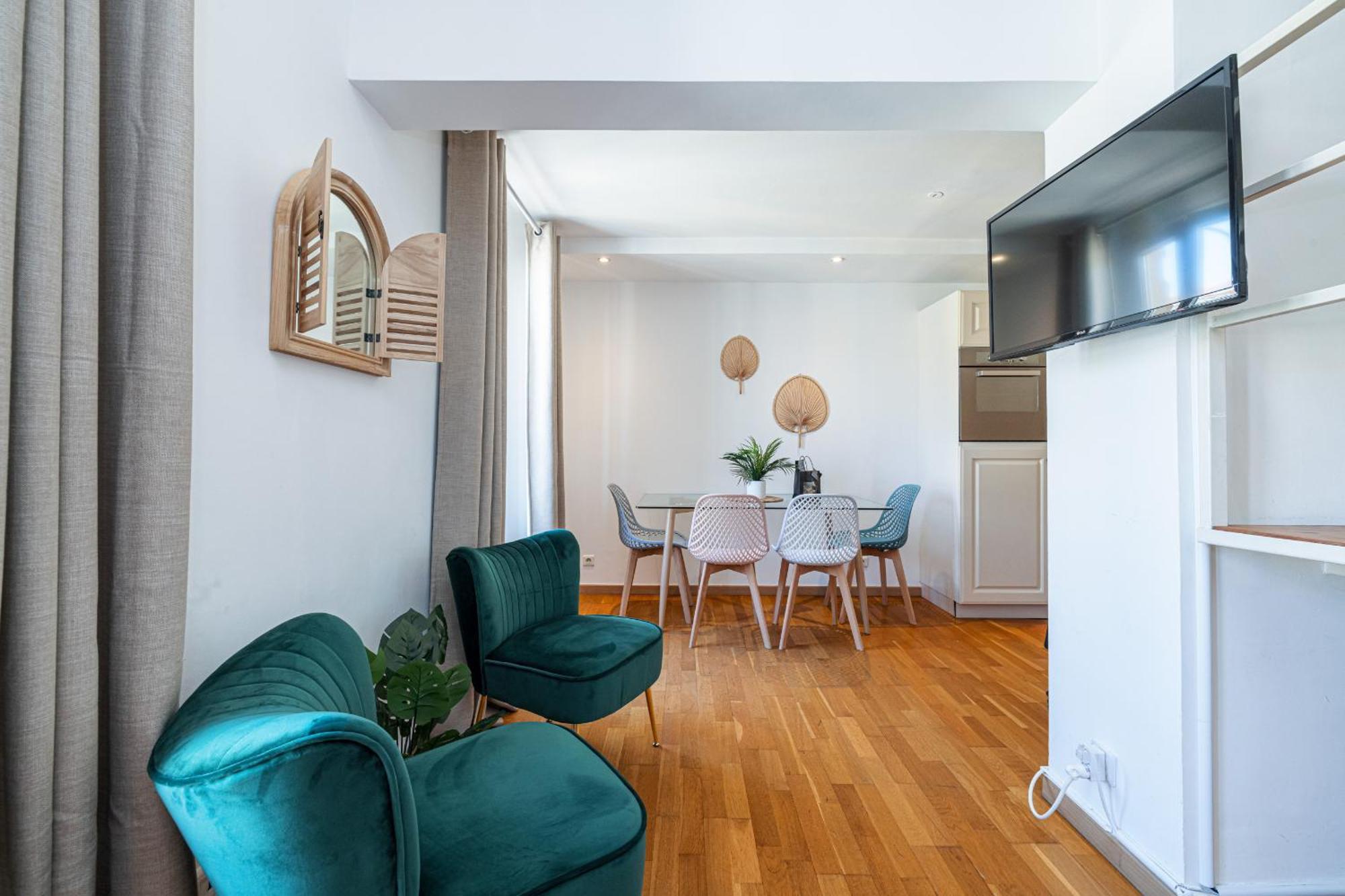 尼斯Massena Street - 1 Bdr Duplex With Ac & Parking公寓 外观 照片