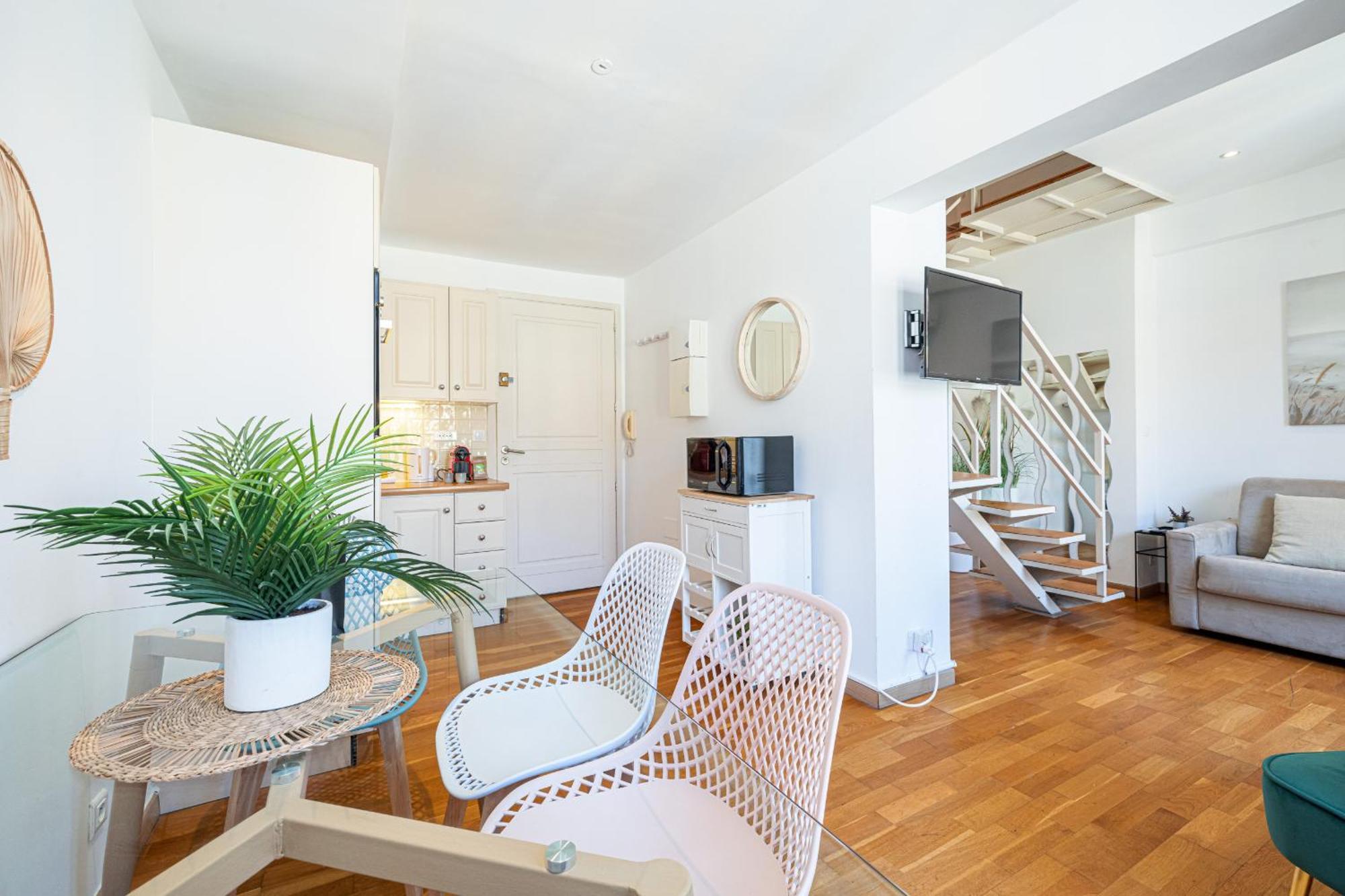 尼斯Massena Street - 1 Bdr Duplex With Ac & Parking公寓 外观 照片