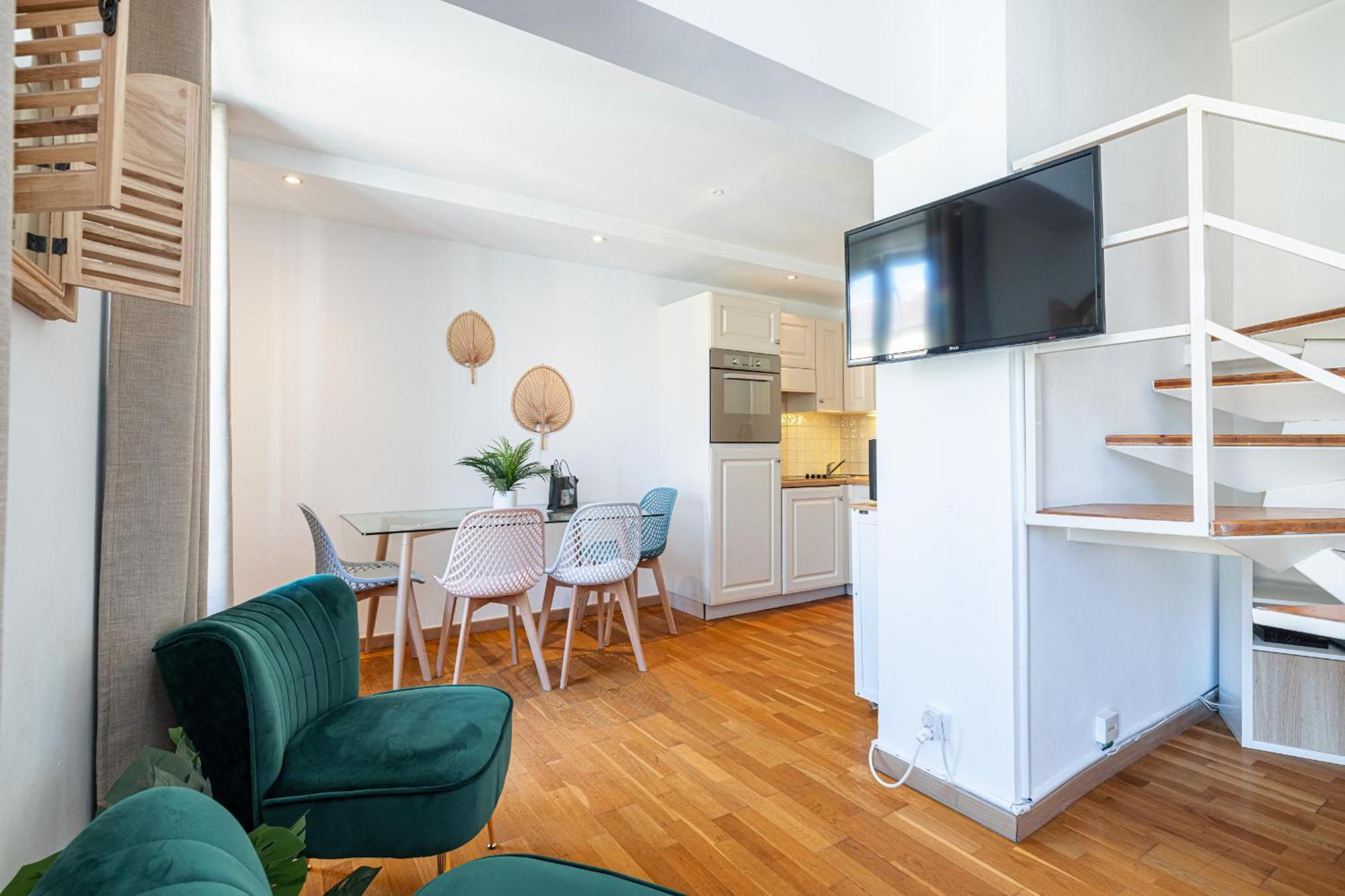尼斯Massena Street - 1 Bdr Duplex With Ac & Parking公寓 外观 照片